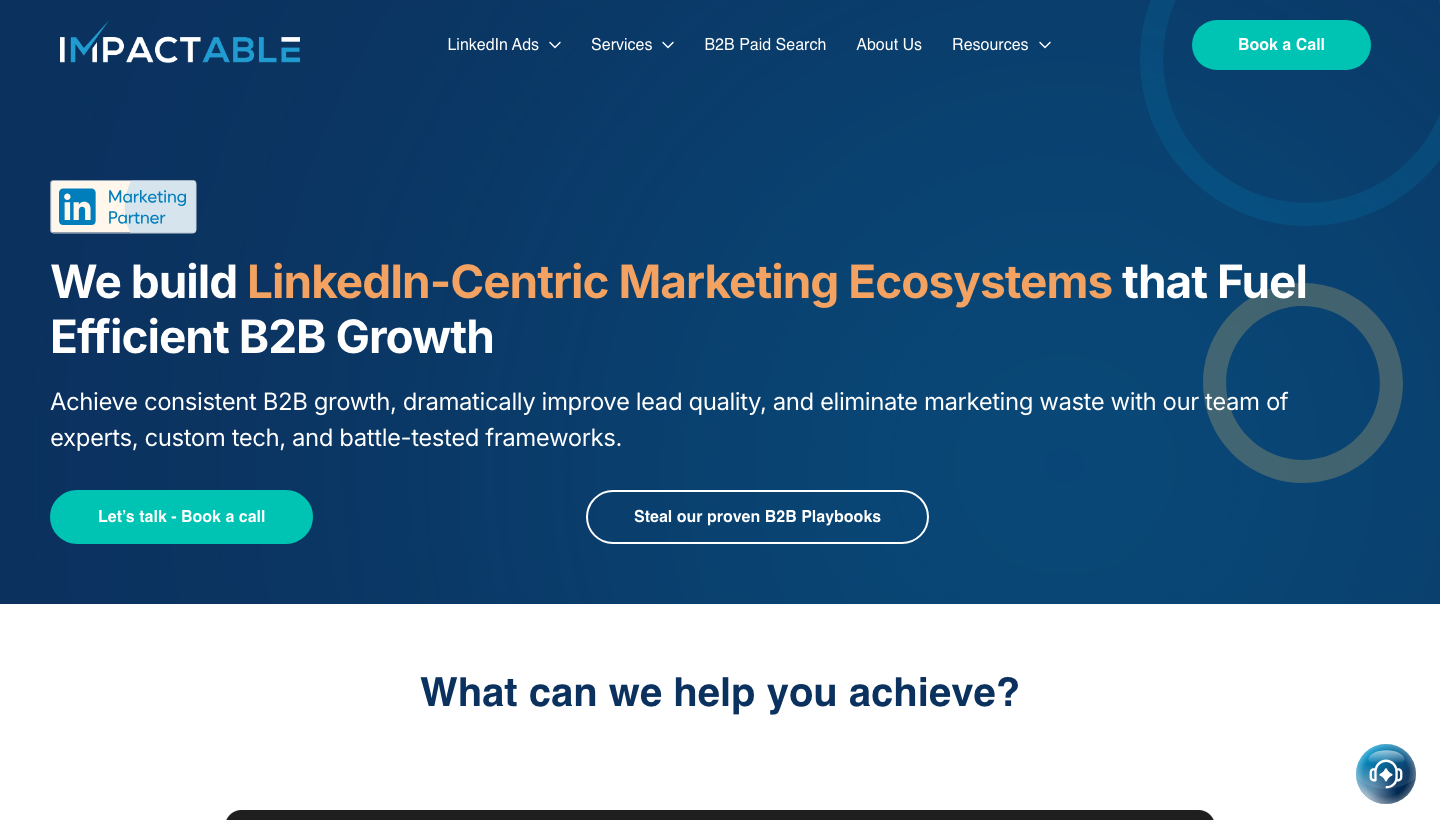 impactable.com homepage
